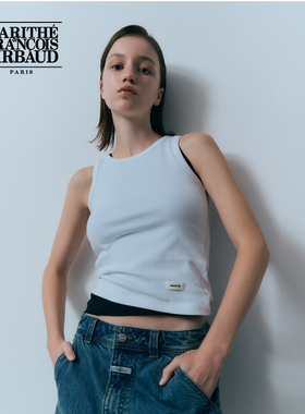 MARITHE女士基础款背心吊带 潮流舒适针织圆领无袖上衣25年夏韩系