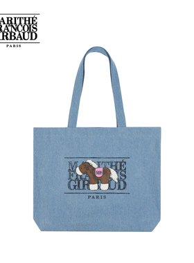 MARITHE马年系列经典LOGO环保袋 舒适肩带大容量单肩帆布包26年新