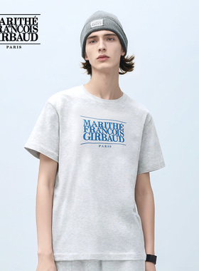 【车银优同款】MARITHE短袖T恤男女款经典LOGO情侣上衣25年秋韩系