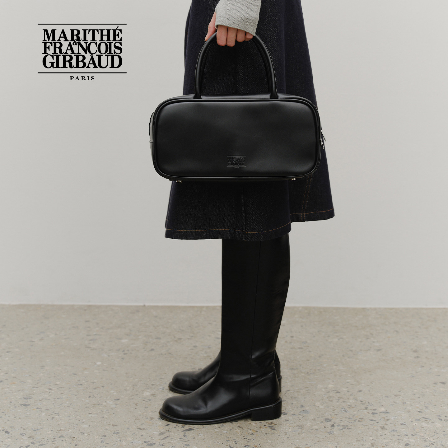 MARITHE经典LOGO方形托特包 情侣时尚保龄球复古手提包25年秋韩系,服饰配件/皮带/帽子/围巾,其他配件,淘宝优惠券,粉丝福利购,淘宝优惠卷