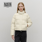潮流无帽防风高领短款 MARITHE基础款 女士羽绒服 保暖外套25年秋冬
