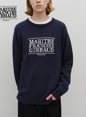 【高允真同款】MARITHE经典LOGO毛衣 潮流男女同款情侣秋冬上衣