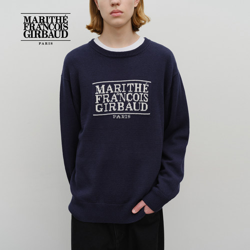 MARITHE男女同款经典LOGO毛衣