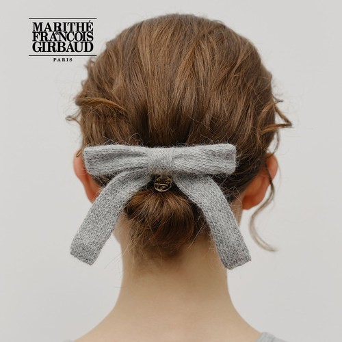 MARITHE针织蝴蝶结发卡