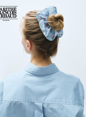 MARITHE LOGO花朵发圈 潮流女款田园碎花 扎马尾头饰发绳皮套韩系