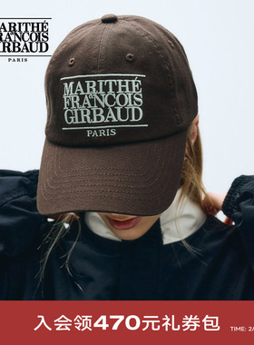 【车银优同款】MARITHE帽子男女 经典LOGO情侣宽帽檐棒球帽25秋