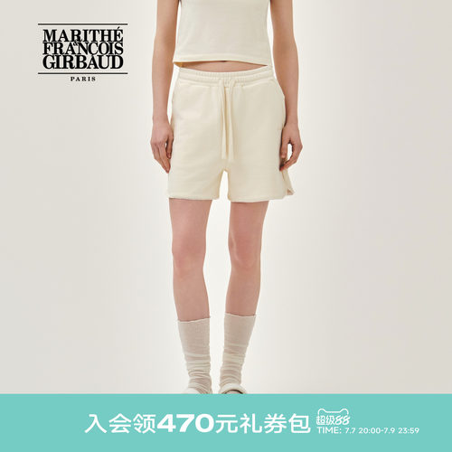 MARITHE女士蕾丝边短卫裤