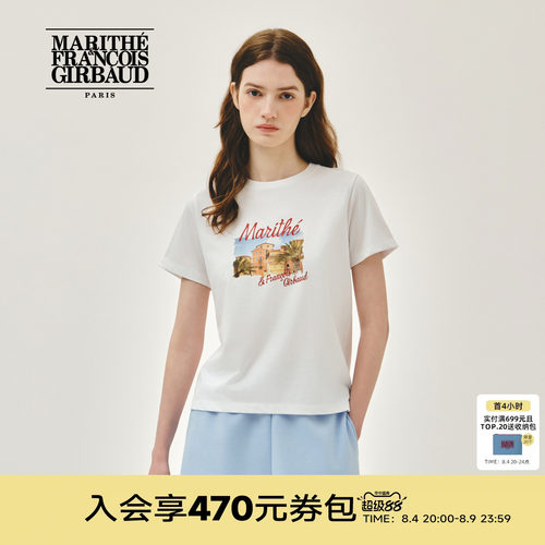MARITHEAEROCOOL女度假印花T恤