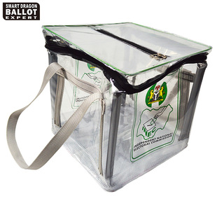 pvc投票袋塑料投票箱大容量防水可折叠投票箱35L透明投票袋厂家