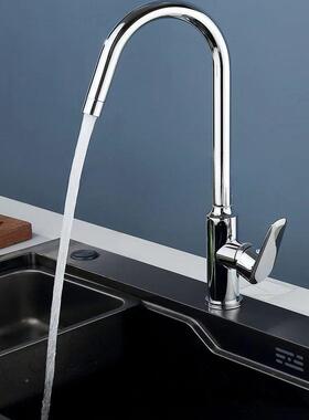 厨洗菜盆龙头加厚不水热锈钢冷单房冷防溅水可旋转加高WODEN\/洗