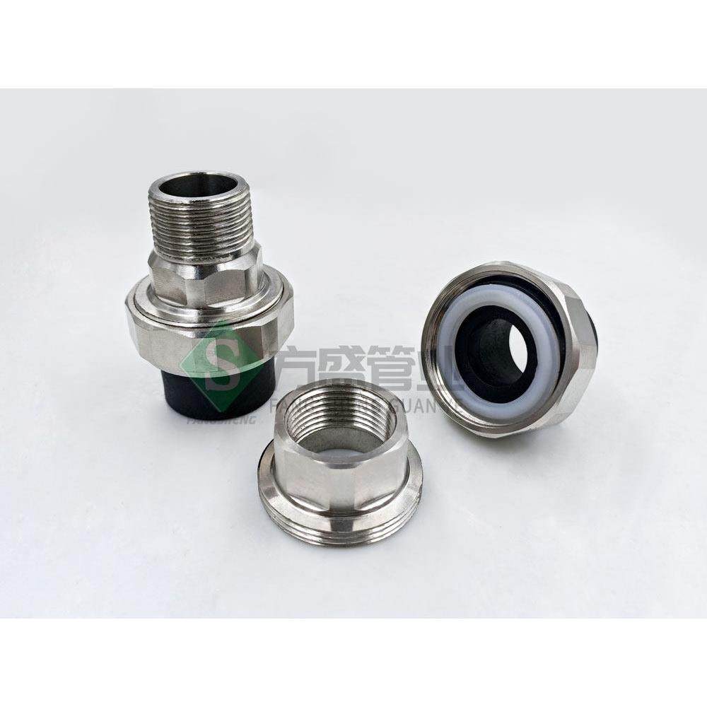 不锈钢六活动接头PE20四分325分铜2一寸内丝外丝热熔活接水管配件