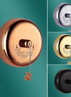 玫瑰金晾衣绳室内可伸缩店生晾卫衣间架隐形MQJ晾衣酒神器不锈钢