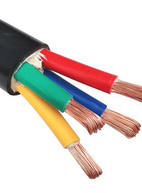 国标铜芯软电缆RVV YJVR2 3 4 5芯4 6 10 16 25平方VVR护套电缆线