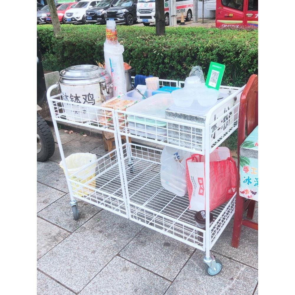 力何 摆摊小推车可折叠带轮可移动加厚方管款摆摊神器一秒收摊