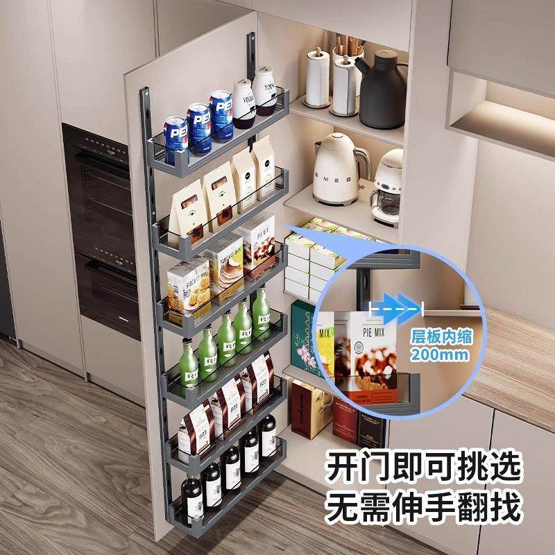 厨房门板挂大怪物高零食柜篮拉篮多层架置物挂门式连门宝,家装主材,拉篮,淘宝优惠券,粉丝福利购,淘宝优惠卷