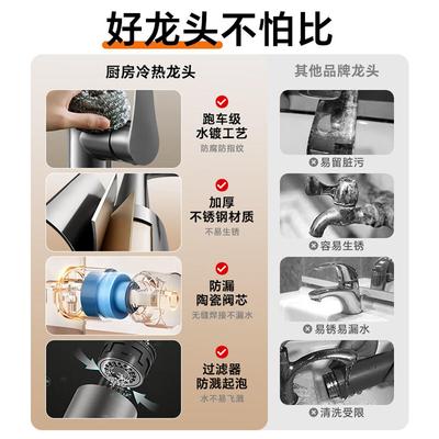 龙包安装全铜房水头JOMOW（冷热家万向用洗菜盆水槽池单冷厨防溅