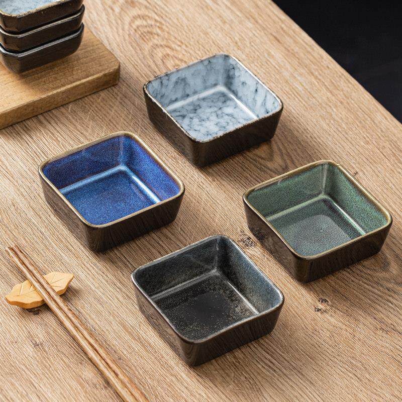 日式味碟商用火锅调料蘸酱碟子家用醋碟小吃碟调味碟酱油碟蘸料碗