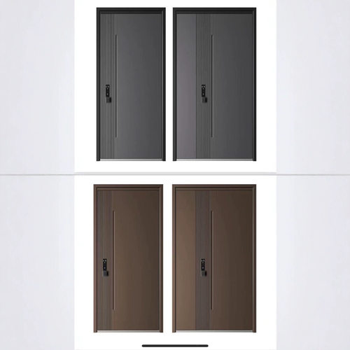 源头厂家智能防盗门单门子母办公室门整体烤漆批发入户门多种尺寸