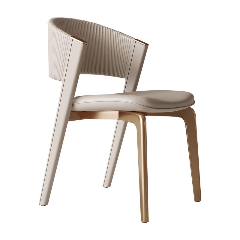 靠背椅意式轻奢高端设计师款餐椅