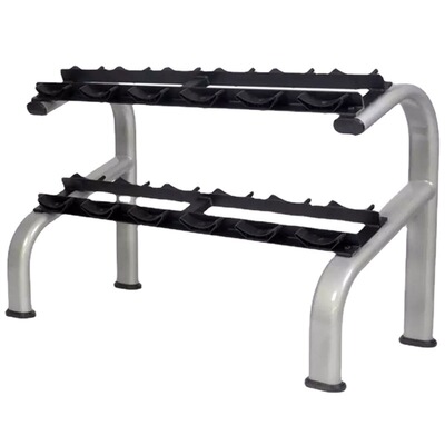 健身房哑铃架Dumbbell stand双层6副哑铃架多功能收纳架源头厂家