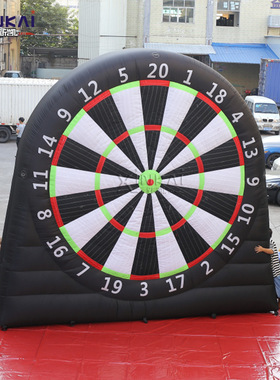 工厂定制趣味运动会道具游乐设备竞技足球飞镖充气靶子