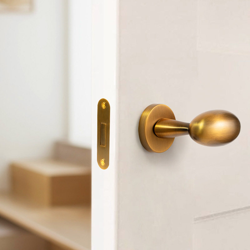 鹅蛋门锁家用通用型极简室内卧室磁吸静音房门锁卫生间木门门把手,自行车/骑行装备/零配件,自行车撑伞架,淘宝优惠券,粉丝福利购,淘宝优惠卷