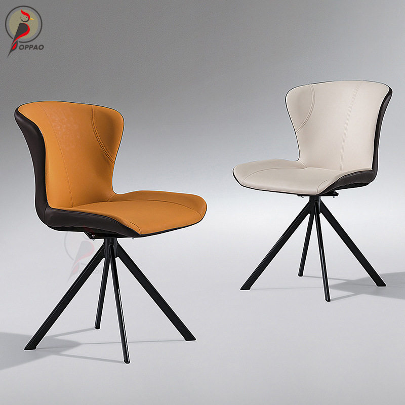 意式极简可旋转书房办公椅现代时尚家用餐椅客厅民宿设计师款椅