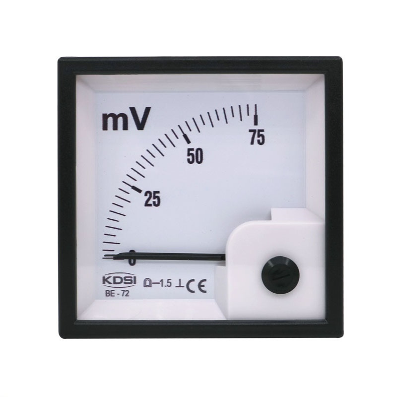 供应指针式直流电压表 配电柜表头BE-72 DC75mV毫伏电表