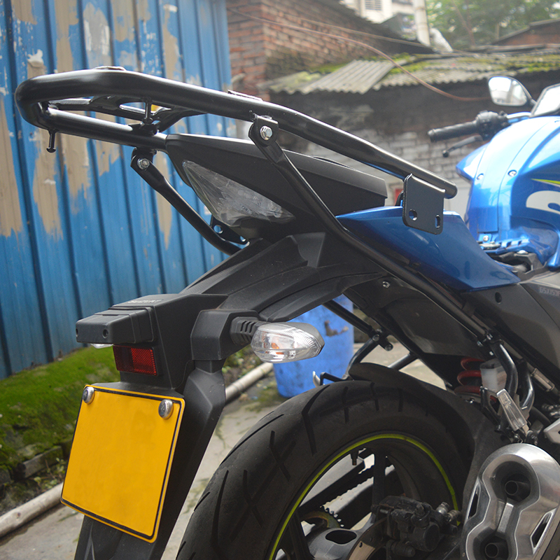 适用轻骑铃木GIXXER155NK街车版极客飒后货架 155F后尾架尾箱架