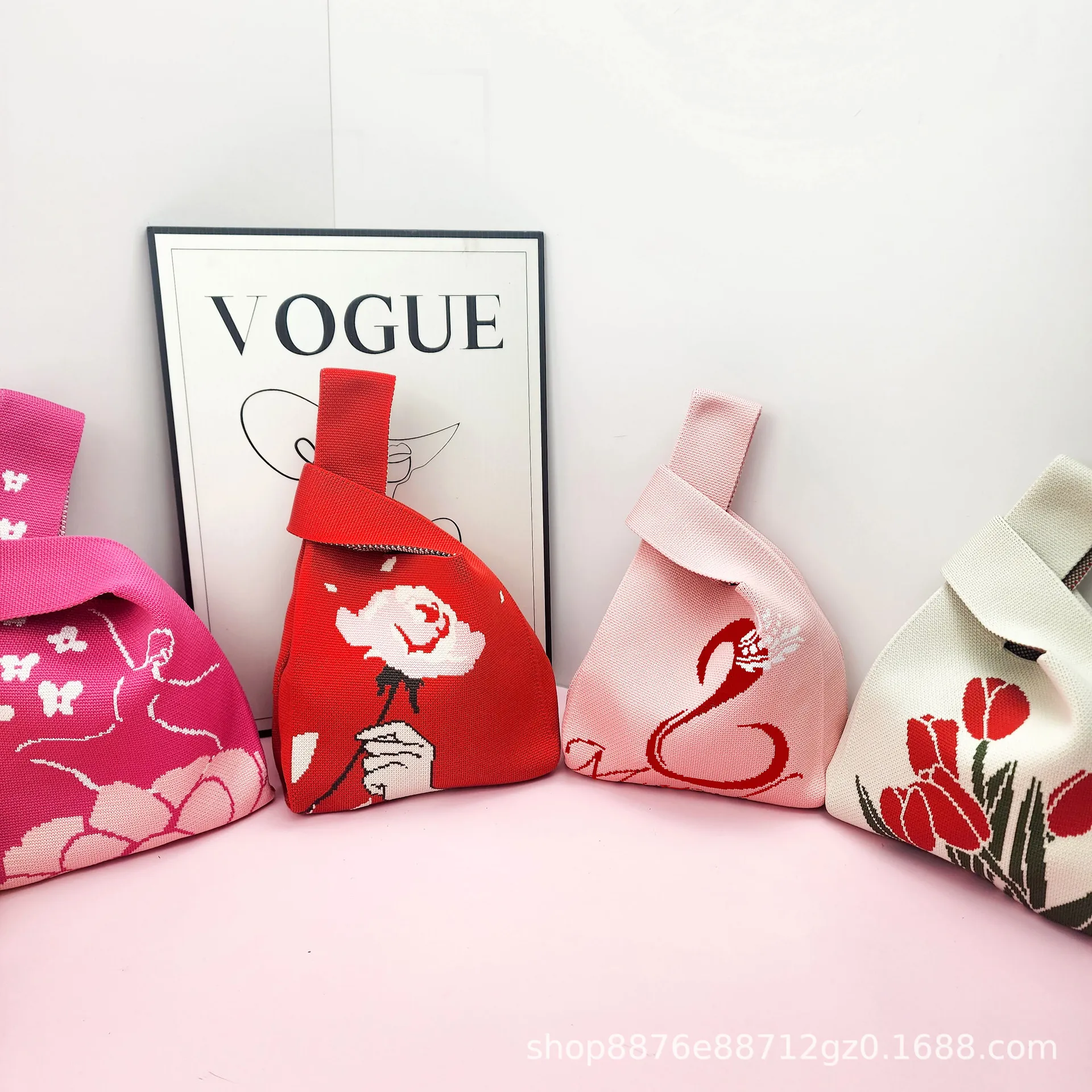 现货直销母亲节针织包礼物袋礼品袋伴手礼背心包托特包可定制,箱包皮具/热销女包/男包,手拿包,淘宝优惠券,粉丝福利购,淘宝优惠卷