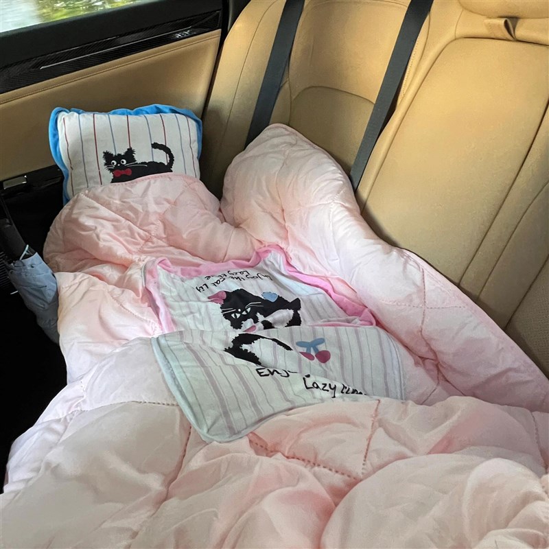 抱枕车用被子两用汽车抱枕毯子二合一车内空调毯加厚午睡毯盖毯