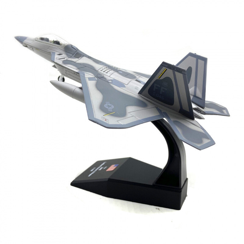 1/100 Scale Alloy Fighter F-22 US Air Force Aircraft飞机模型