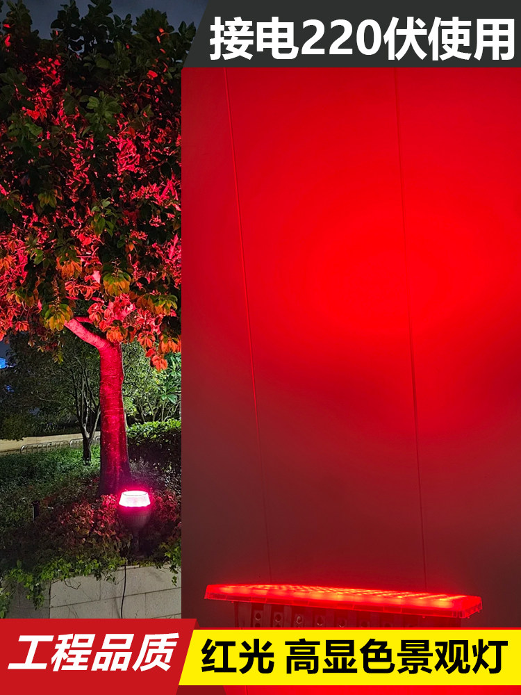 Bee Led投光灯户外照明防雨防水高光显色照明墙体工程灯红光氛围,家装灯饰光源,投光灯/泛光灯,淘宝优惠券,粉丝福利购,淘宝优惠卷