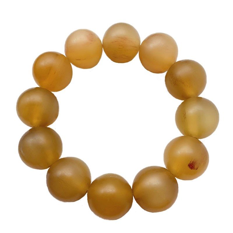 天然羚羊角12mm20mm手串清热清肝百搭民族风保健带血男女手链