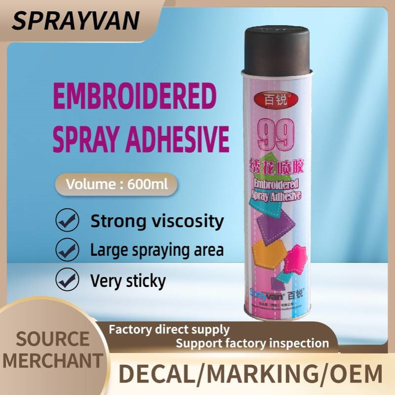 Sprayvan 99 super embroidery aerosol adhesive