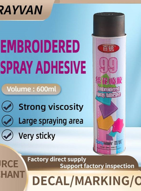 Sprayvan 99 super embroidery aerosol adhesive