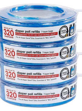 Playtex Diaper Genie 尿布桶替换芯 8件装(280*4)