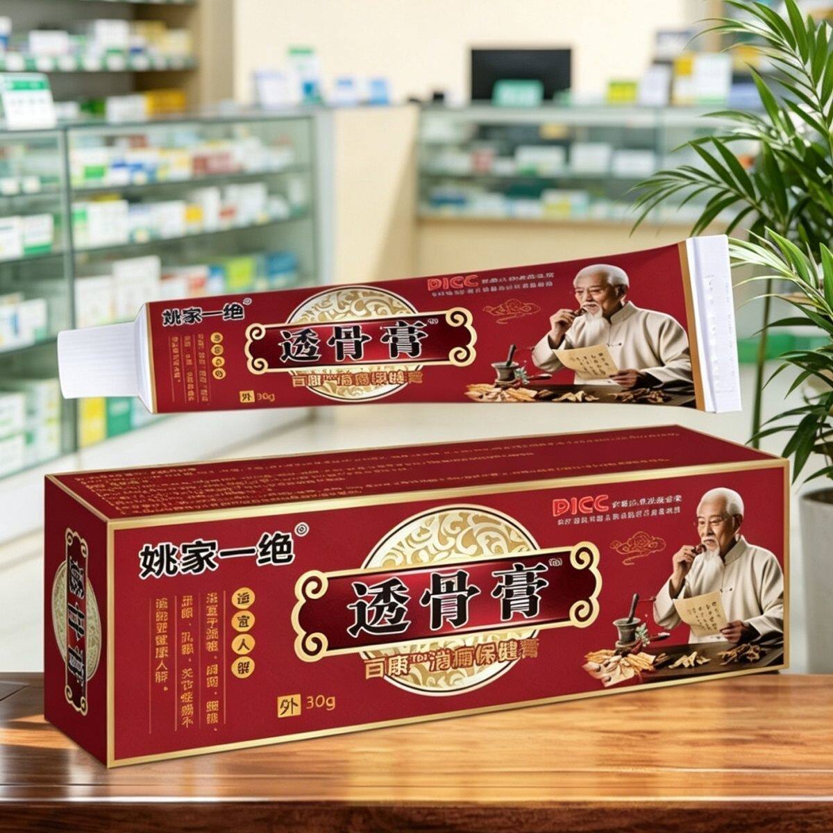 正品姚家一绝透骨膏30克/支颈椎腰椎肩周外用 - 实物图