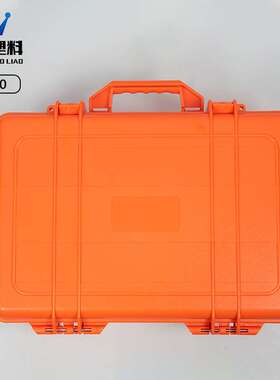 橙色加厚高强度注塑工程箱ABS摄影仪器防护安全箱塑料手提箱