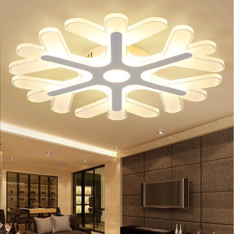 超薄LED吸顶灯 温馨儿童房间灯创意个性简约现代卧室雪花灯具遥控