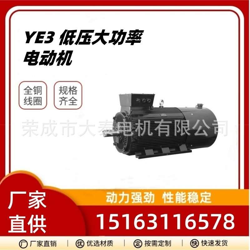 华力众泰大泰出口东南亚YE3-400-6-6-355kw全铜立式风机水泵电机