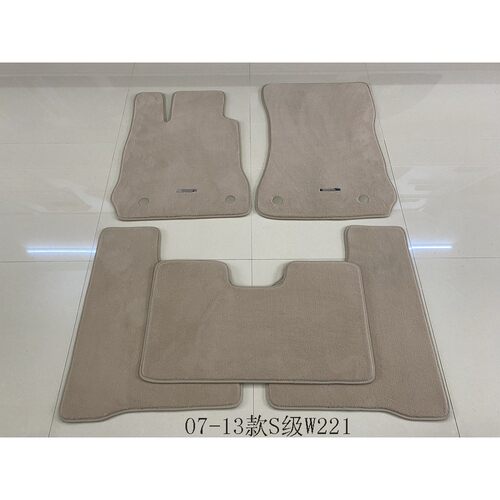 适用宾士原厂款地毯S级W140/220/W221/W222/S350/500丝绒环保脚垫