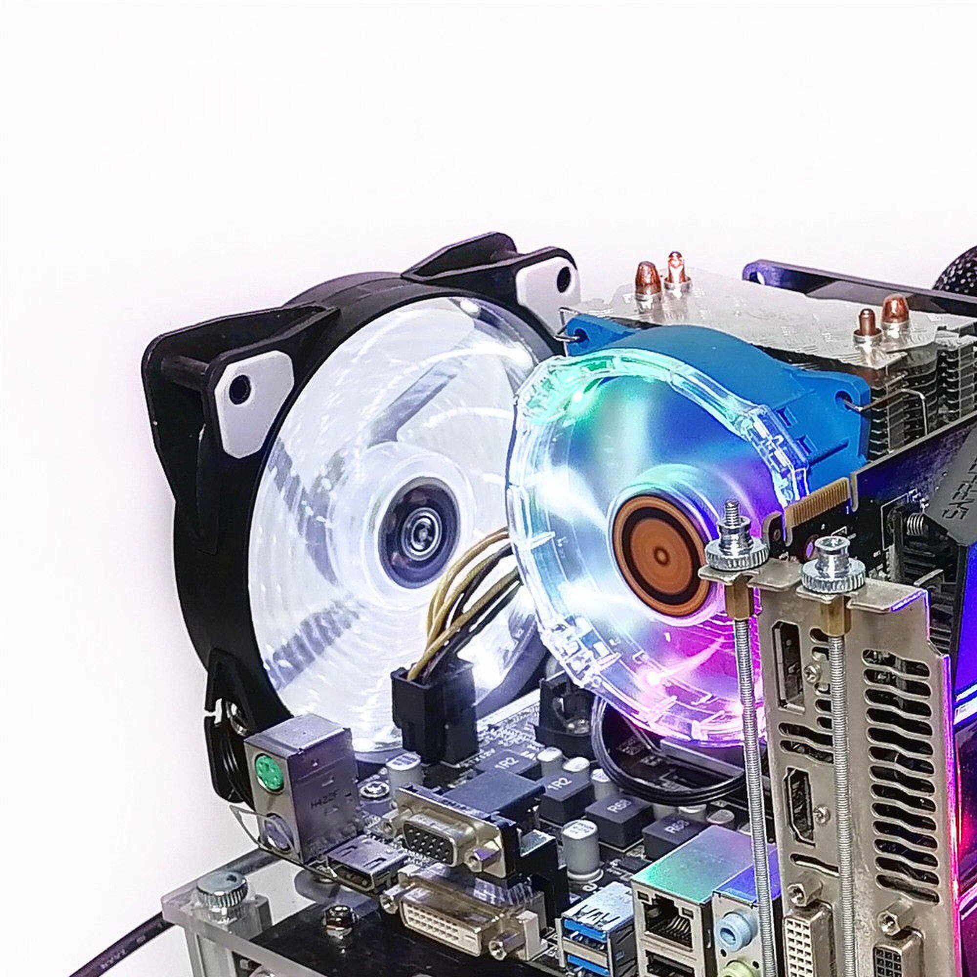 方台式电脑机箱ITX开放式MATX透明压克力DIY简易主板支架下置电源