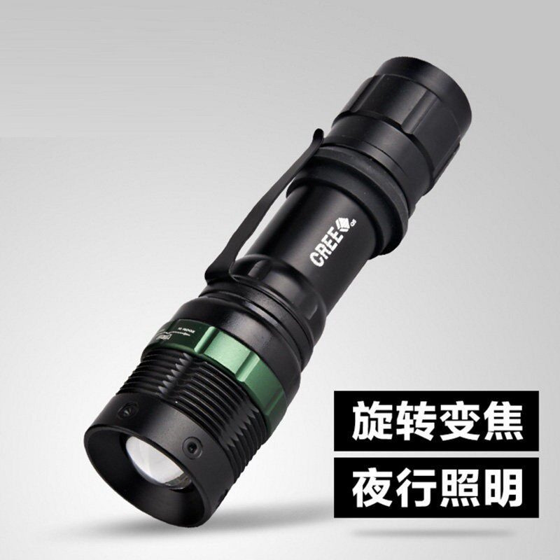 手电筒强光充电超亮防水Q5小迷你LED探照灯可家用户外防身远射