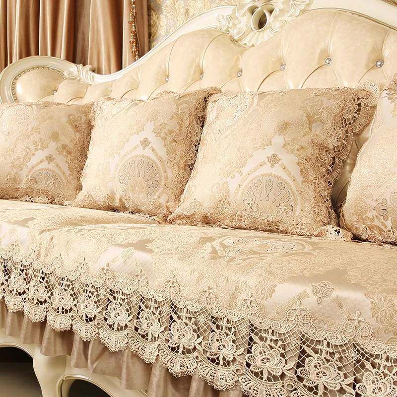 欧式沙发垫四季通用套罩皮沙发专用坐垫美式垫子高档奢华防滑新款