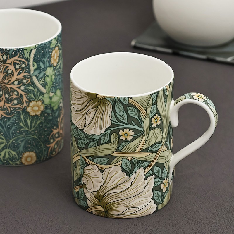 英国进口Spode Morris&Co系列陶瓷马克杯复古水杯欧式茶杯咖啡杯