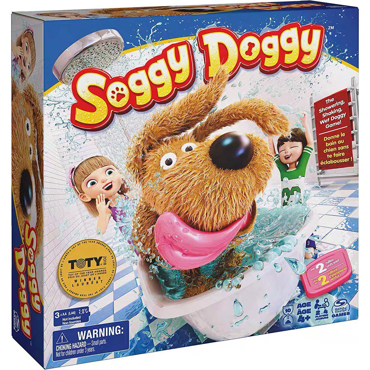 Soggy Doggy电动泼水狗洗澡狗狗桌面亲子互动游戏聚会儿童玩具