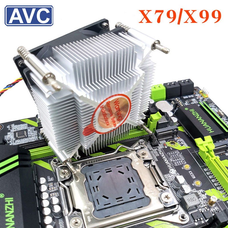 AVC 铜芯CPU散热器 2011双路伺服器主板 X99 X79 X299CPU风扇静音
