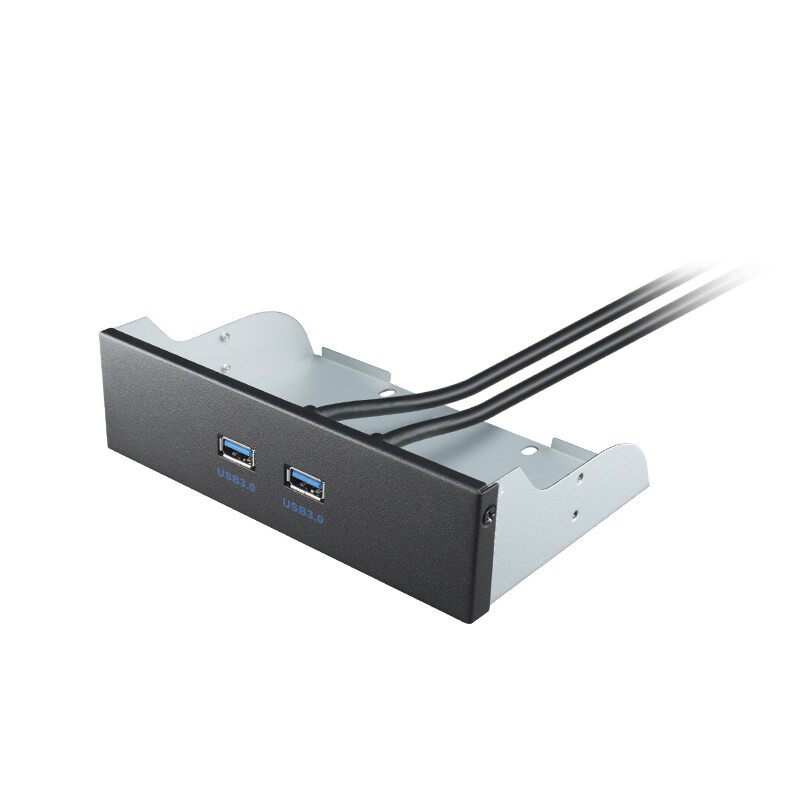 USB3.0桌上型电脑电脑光驱位前置面板*2 USB3.0电脑机箱光碟机扩