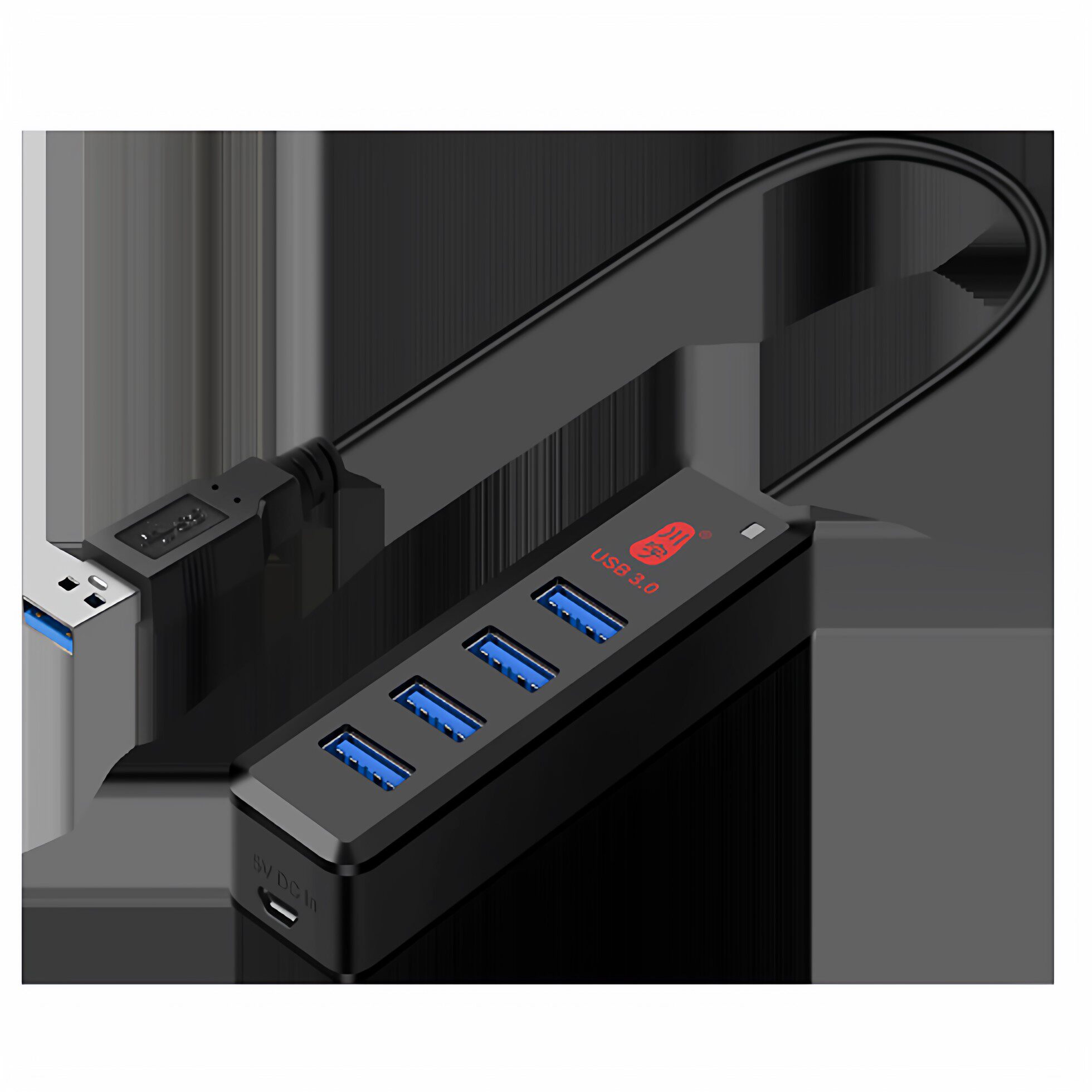4-in-1 USB Hub 电脑USB扩充器Hub USB3.0延长线 集线器HUB一拖四